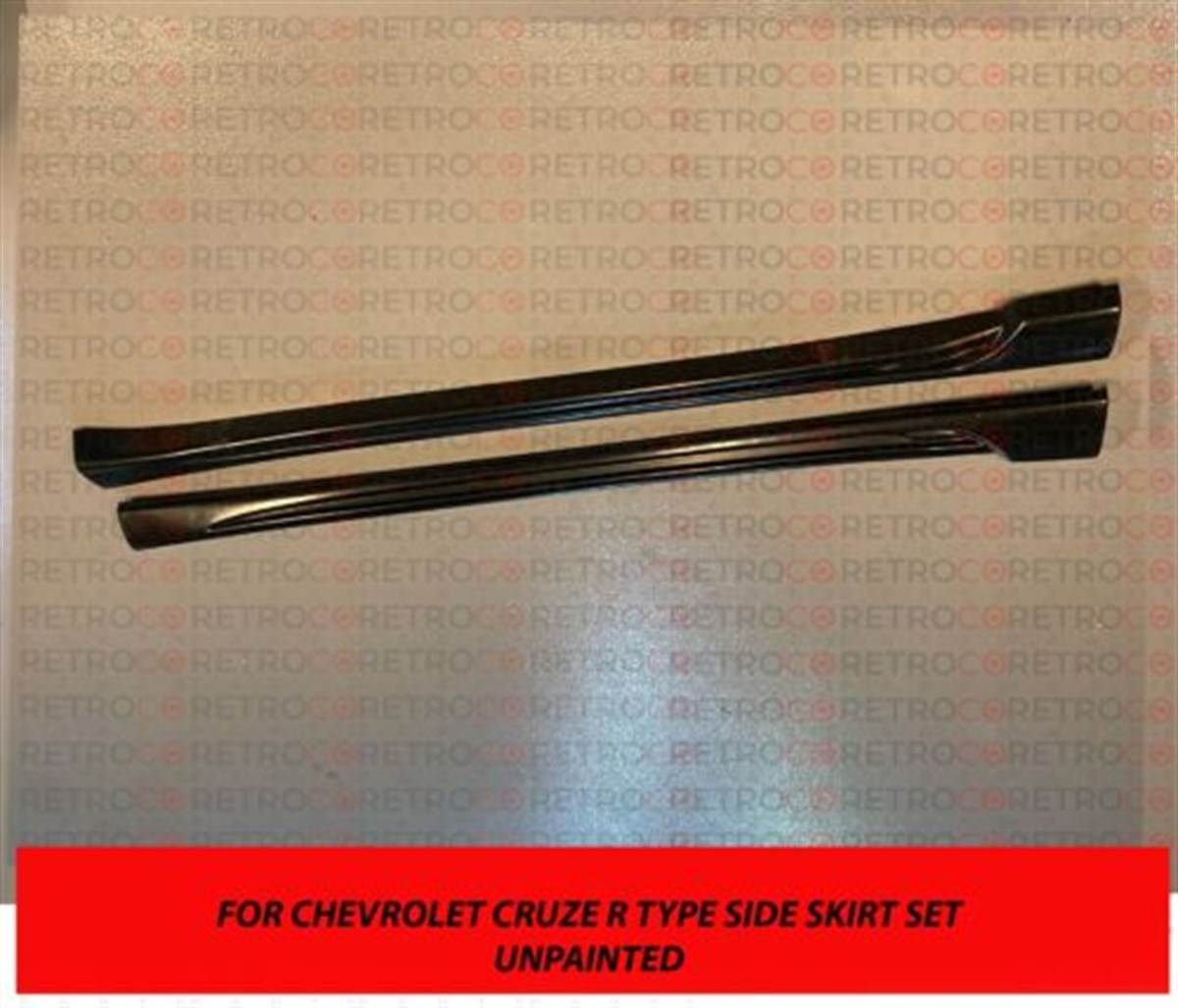 Fits 06-15 CHEVROLET CRUZE R Sedan ABS PLASTIC Side Skirts for SPORT