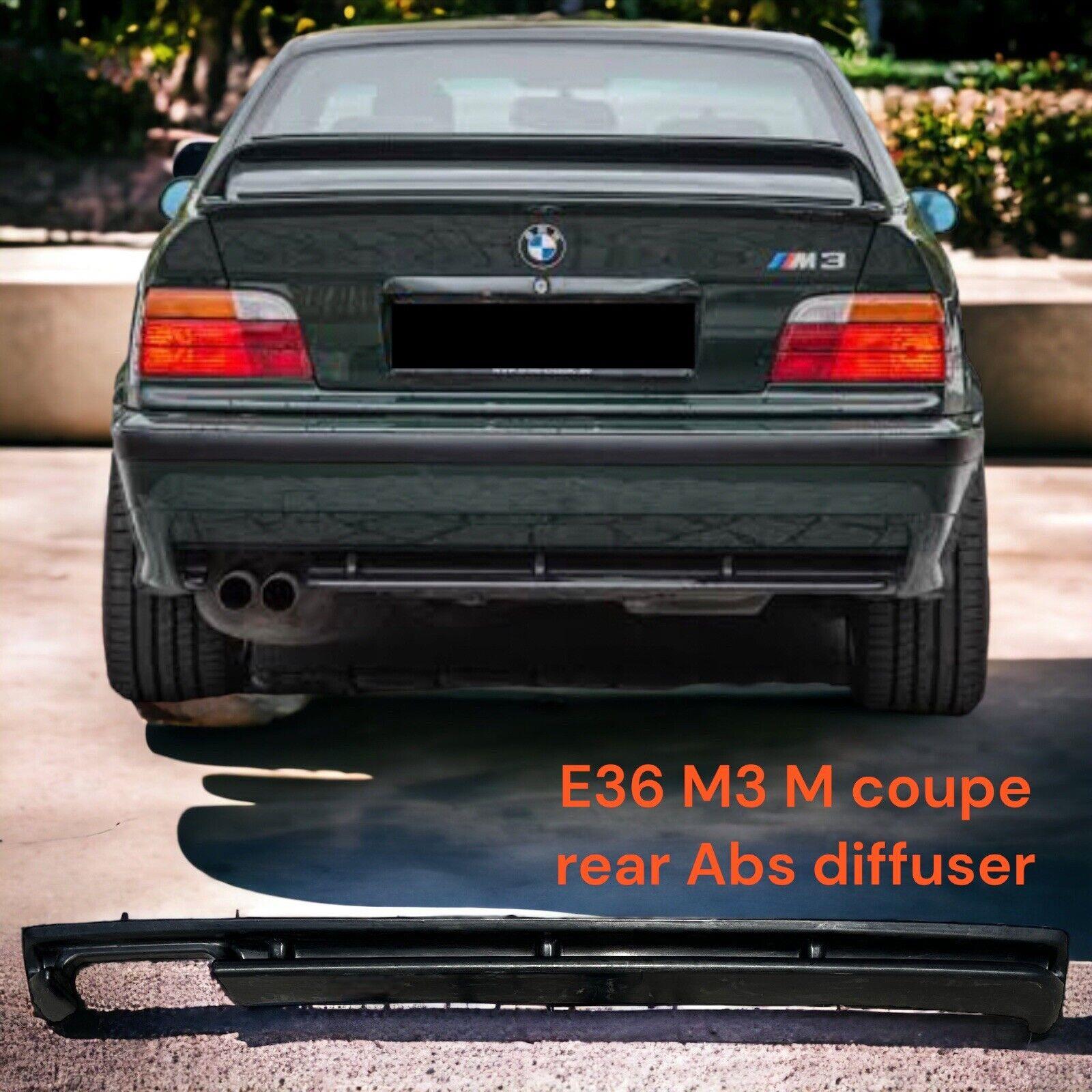 Fits 92-99 BMW E36 Coupe 3-Series M3-Style Rear Bumper Diffuser (ABS Oem Quality