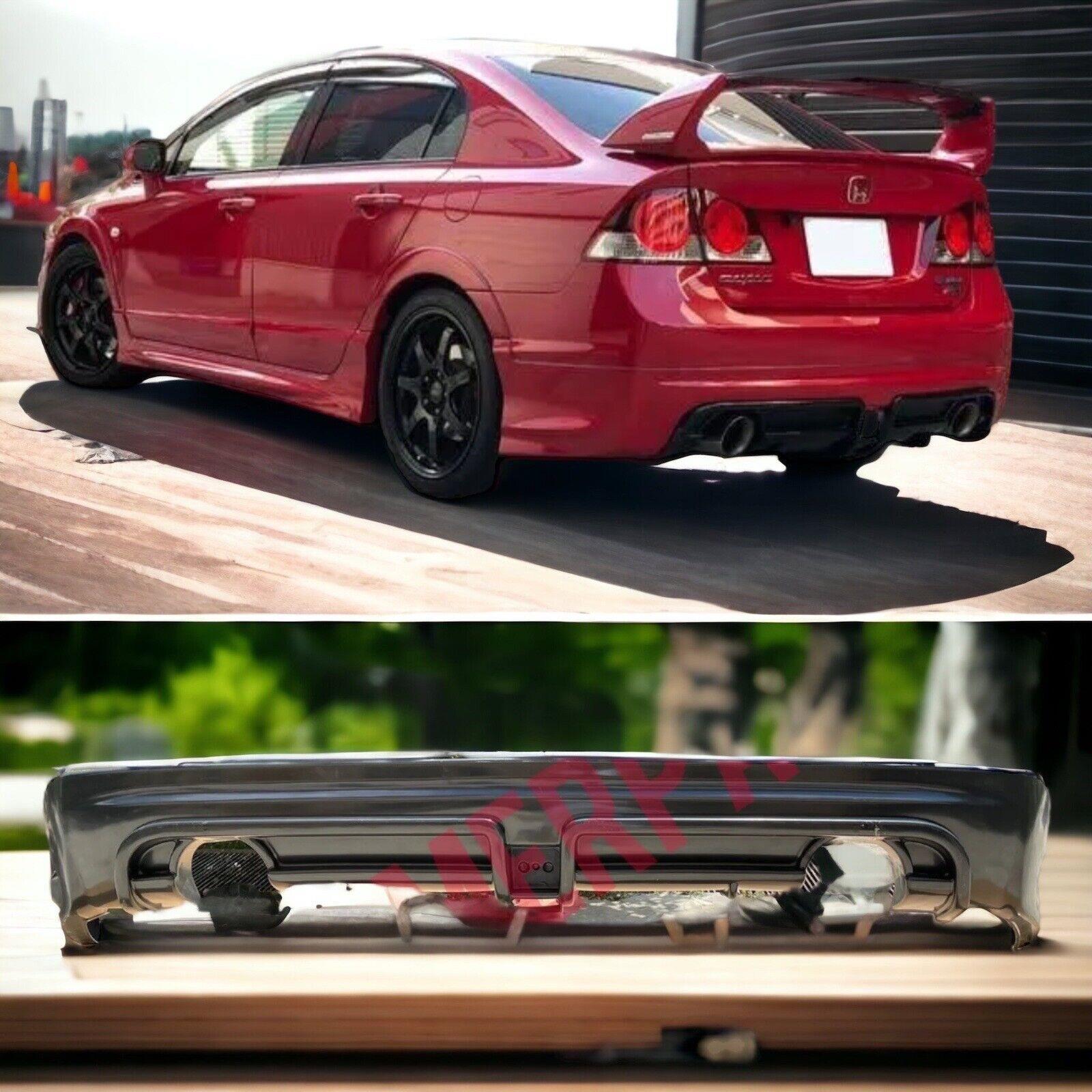 For Acura CSX FD6 (2006-2011) Mugen RR Style Rear Bumper Extension Diffuser