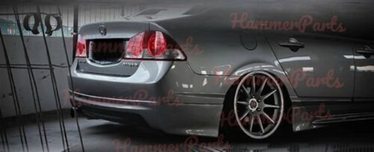 For Acura CSX FD6 (2006-2011) Mugen RR Style Rear Bumper Extension Diffuser
