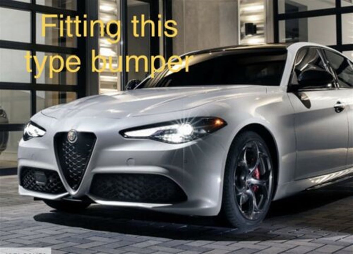 For Alfa Romeo Guilia Veloce Sport Sedan Front Lip 2015 2016 2017 2018 2019 2020