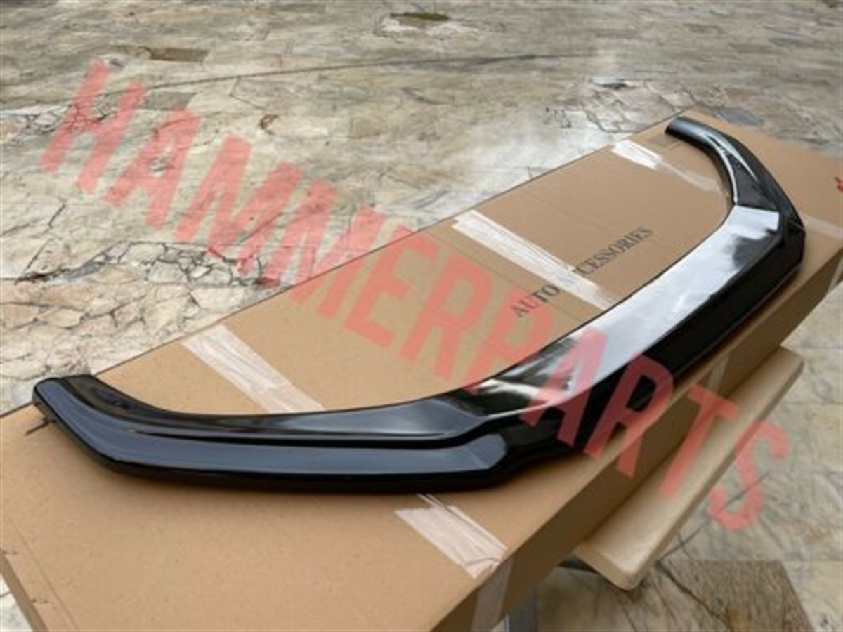 For Audi S4 A4 B9 Front Lip Gloss Black Abs Plastic Sline 2016 2017 2018 2019