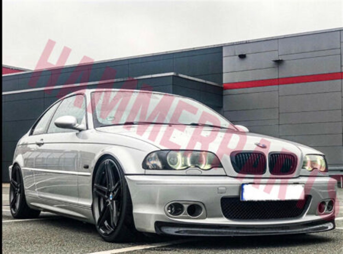 For BMW E46 Mtec 3 Series Front Bumper Lip Spoiler M Tech Bumper Splitter Chin Gloss