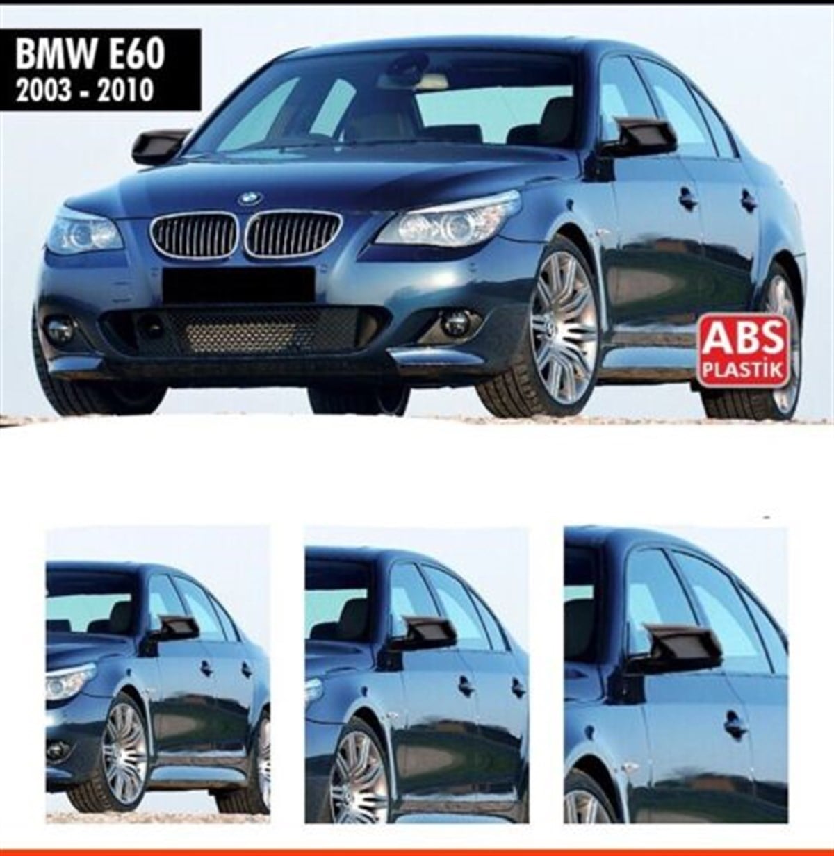 For Bmw E60 M5 520i 520d 525i 530d 530i 545i M Or Normal COVER GLOSS BLACK
