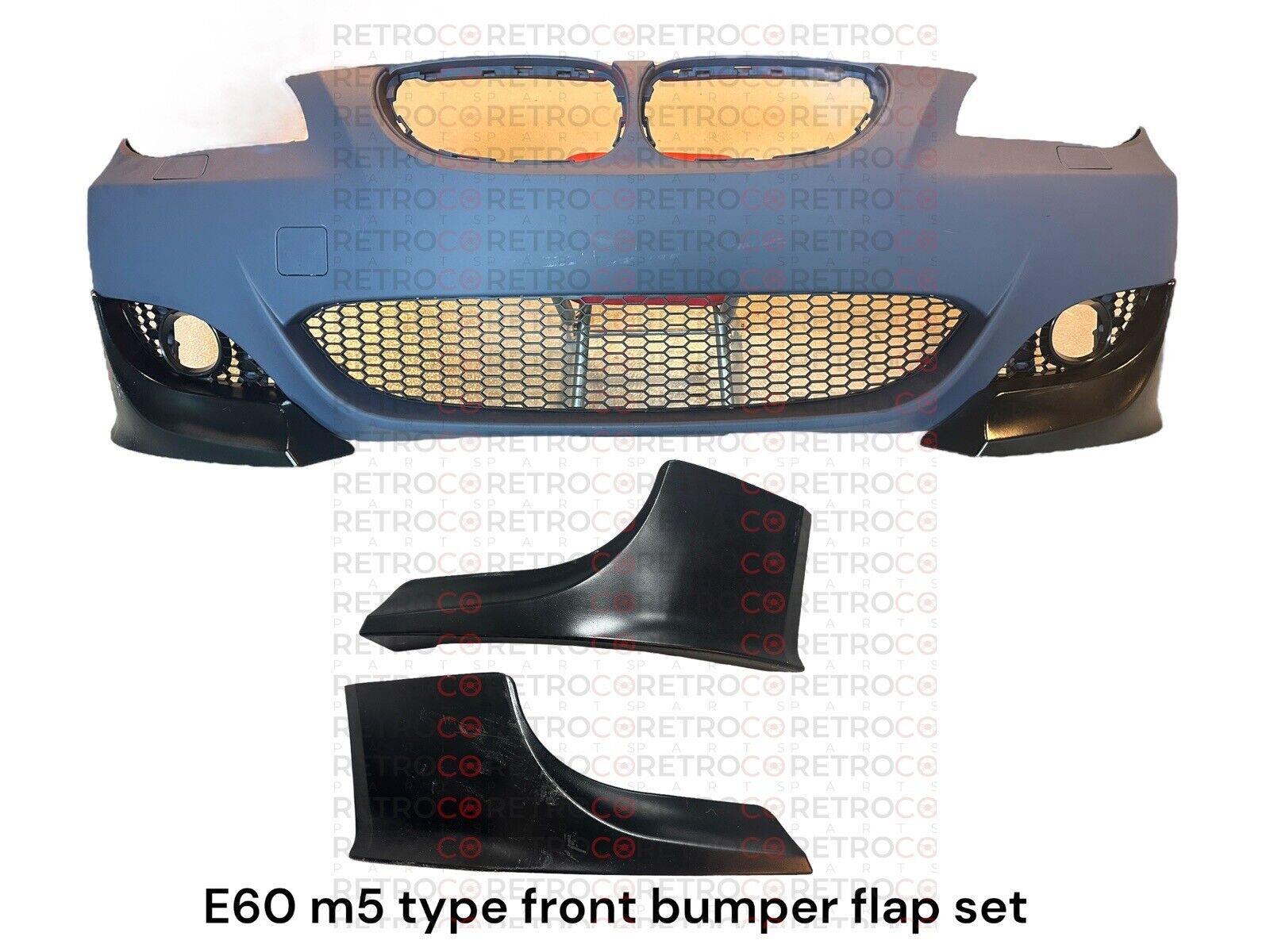 For Bmw E60 m5 type front bumper Lip flap Set Frp Good Quality