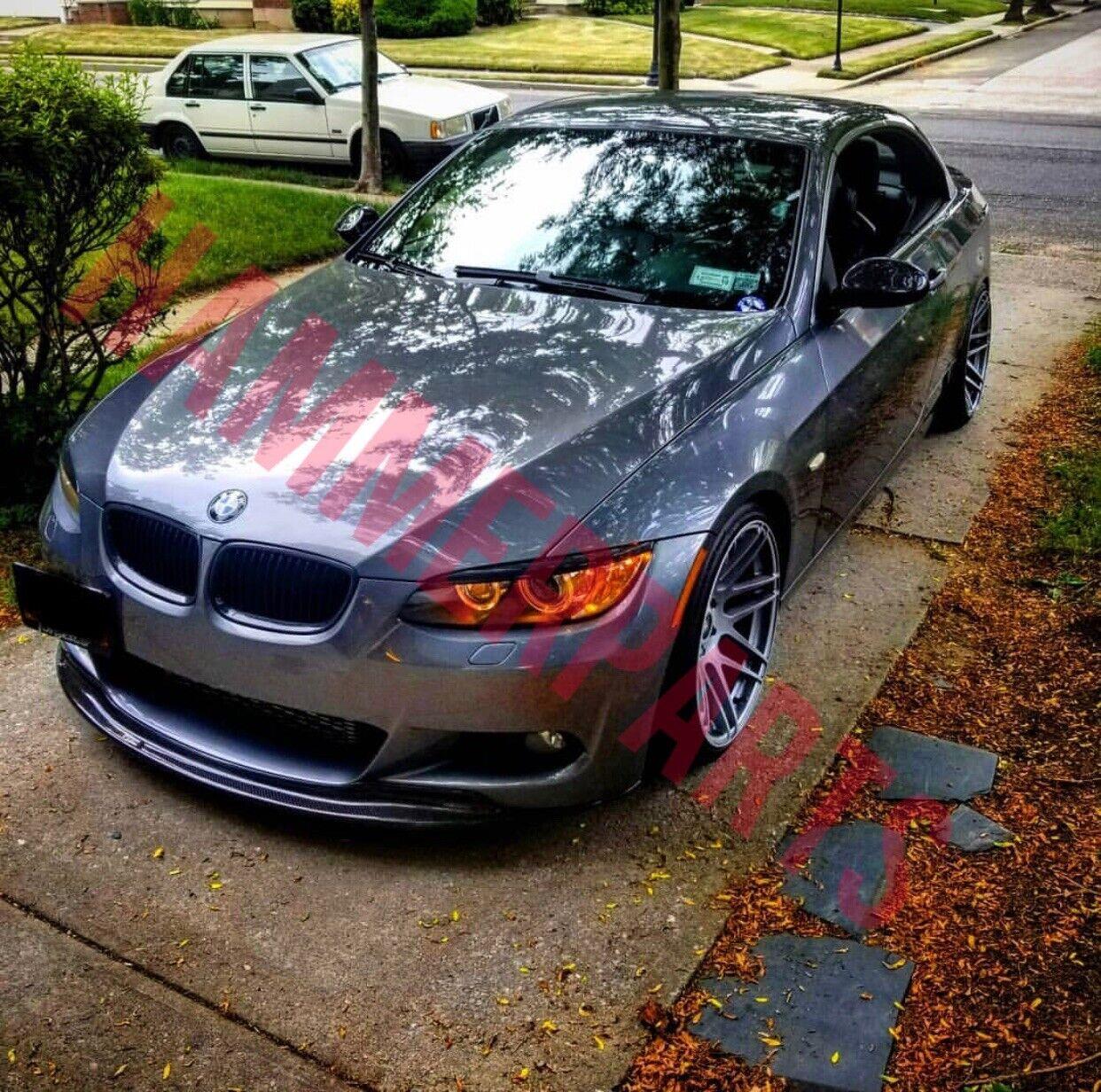 For Bmw E92 mtech front lip splitter 320ci 325ci 330ci 335ci Gloss Black Plastic