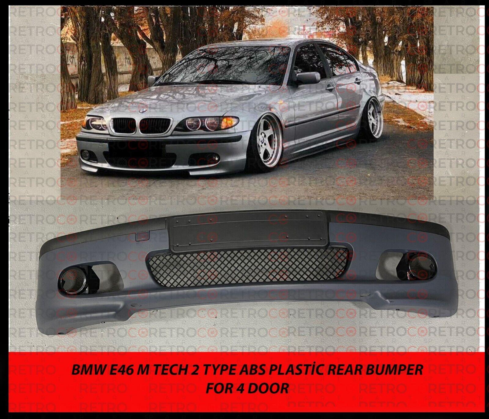 for BMW M-Tech II Style Front Bumper E46 323i 325i 328i 330i 1999-2006 4Dr 