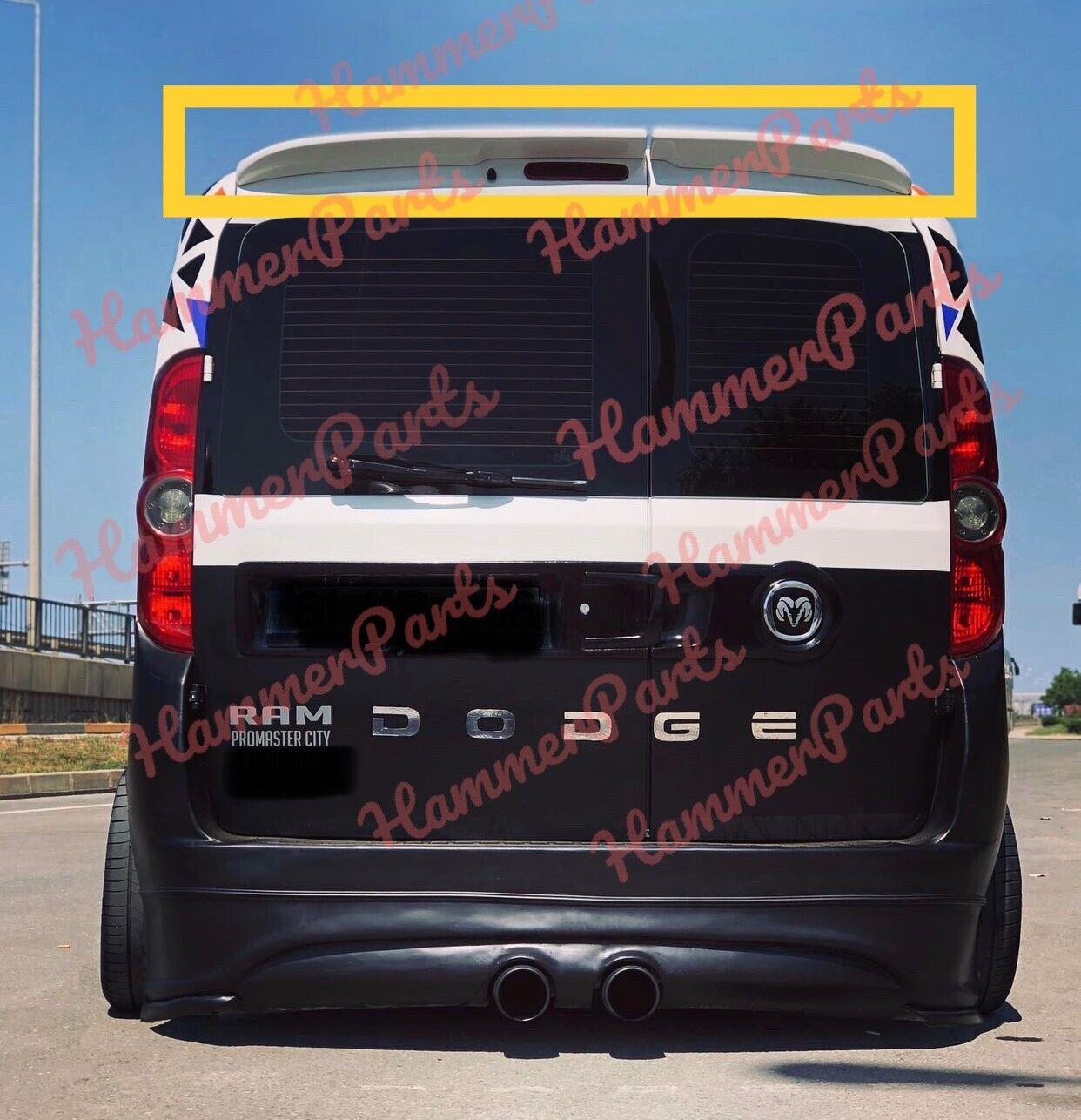 For Dodge Ram Promaster City roof Rear Spoiler White Colour Painted 