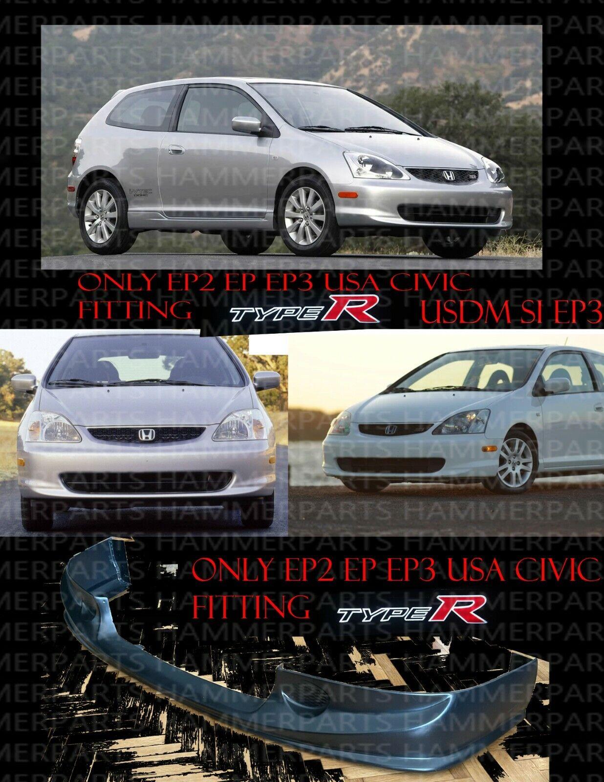 For HONDA 7th GEN CIVIC EP3 SI TYPER FRONT Lip Plastic 02 06 USDM US VERSION