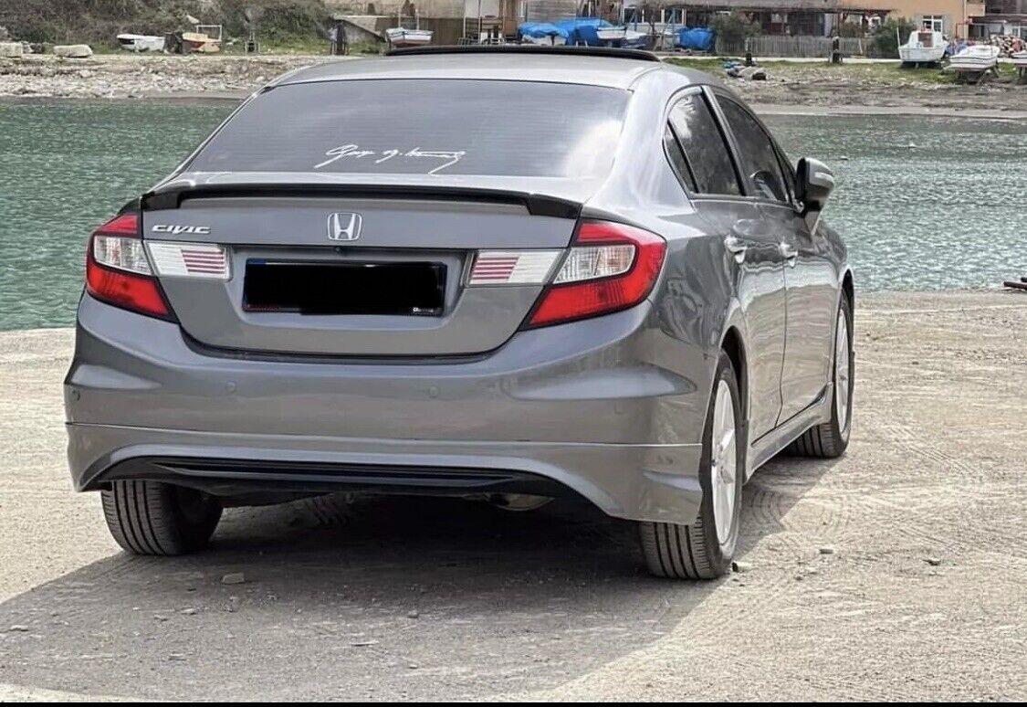For Honda Civic Fb 12-14 9th Gen Rear Bumper Lip Diffuser Plastic