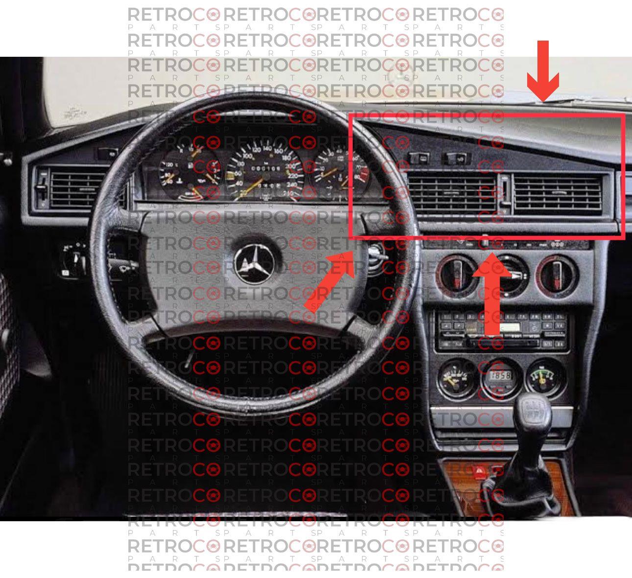 For Mercedes Air Vent Frame W201 190E 190d A2018300665 A2018301265
