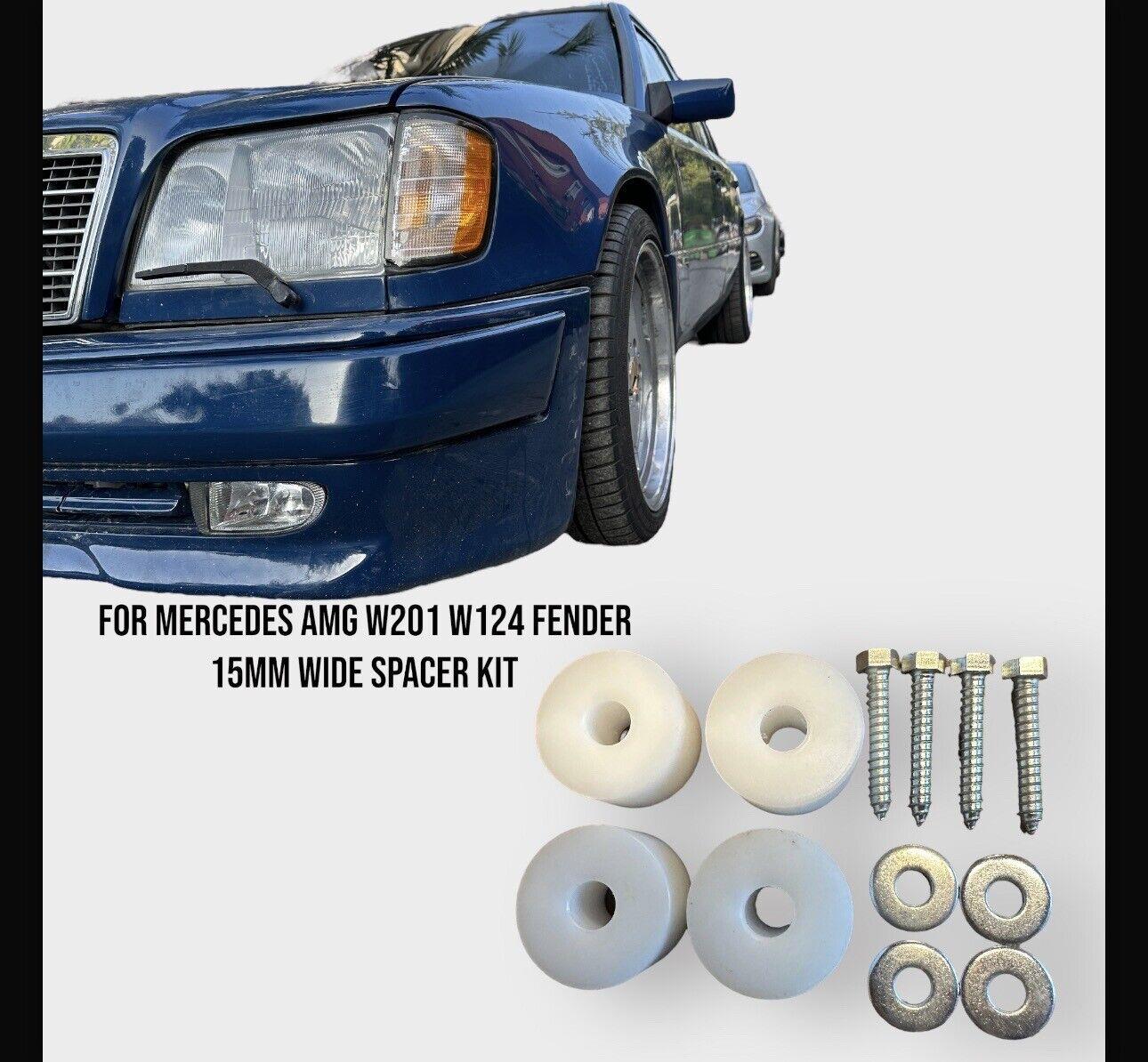 For Mercedes AMG W201 W124 15mm Wide Fender Spacer