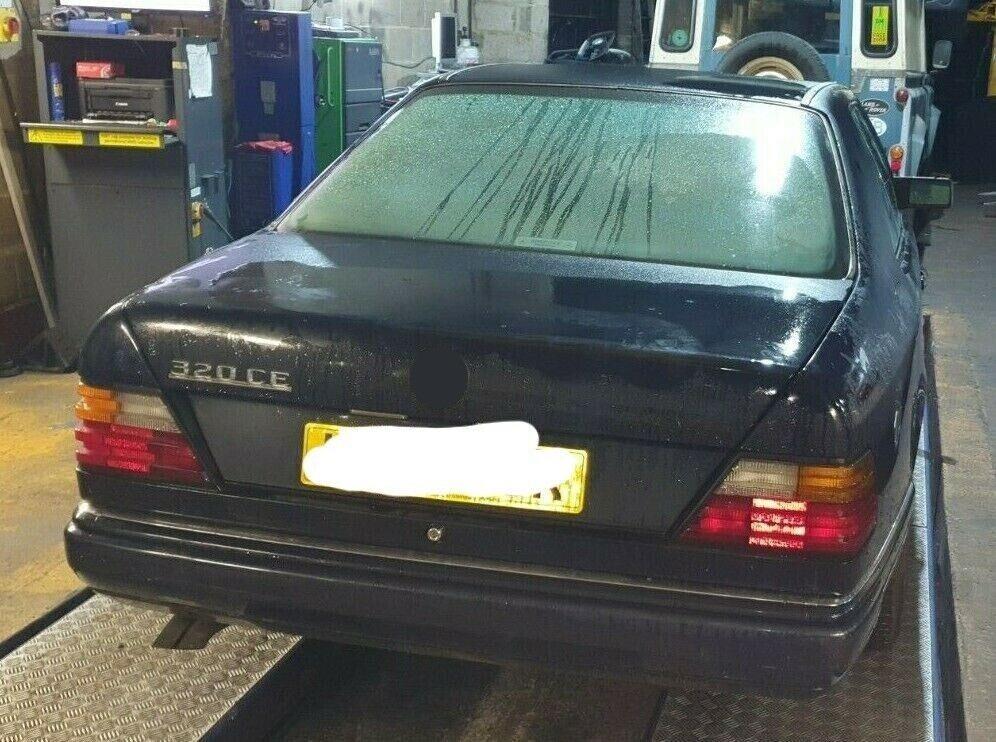 for Mercedes C124 320CE Emblem Rear Trunk Boot Badge Chrome