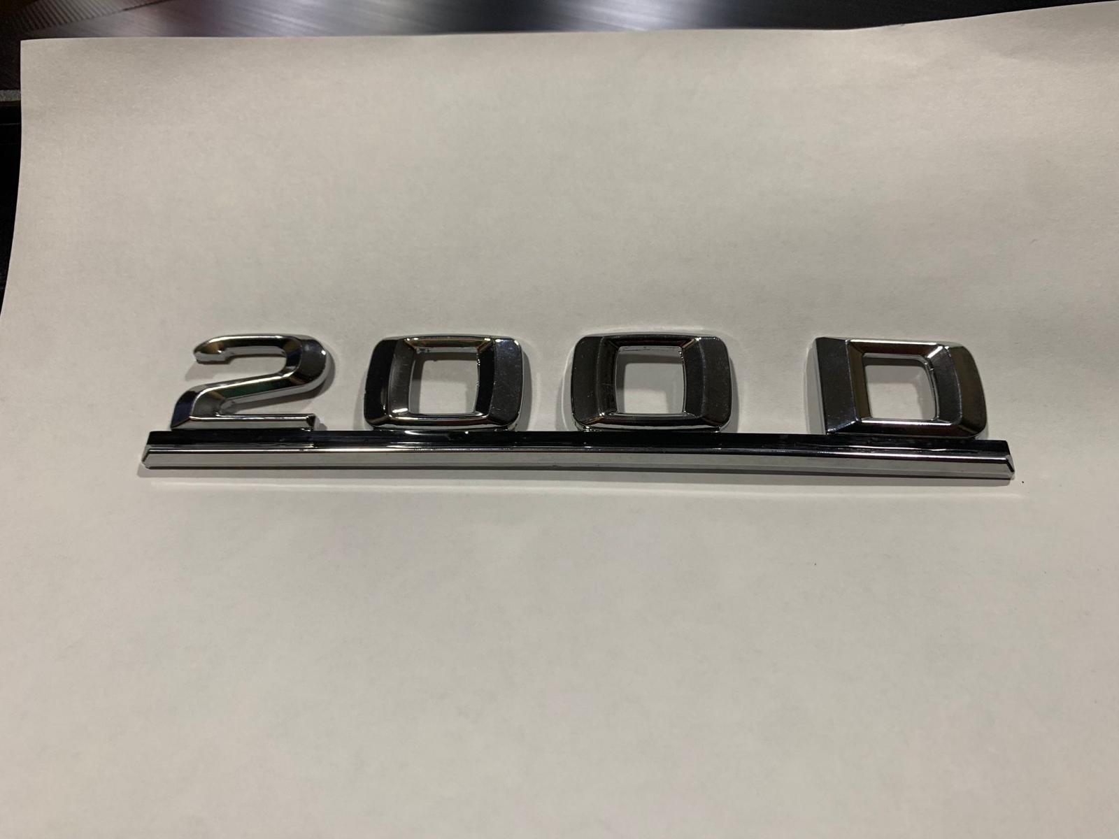 for Mercedes for A124 C124 S124 W124 200 D Emblem Rear Trunk Boot Badge Chrome