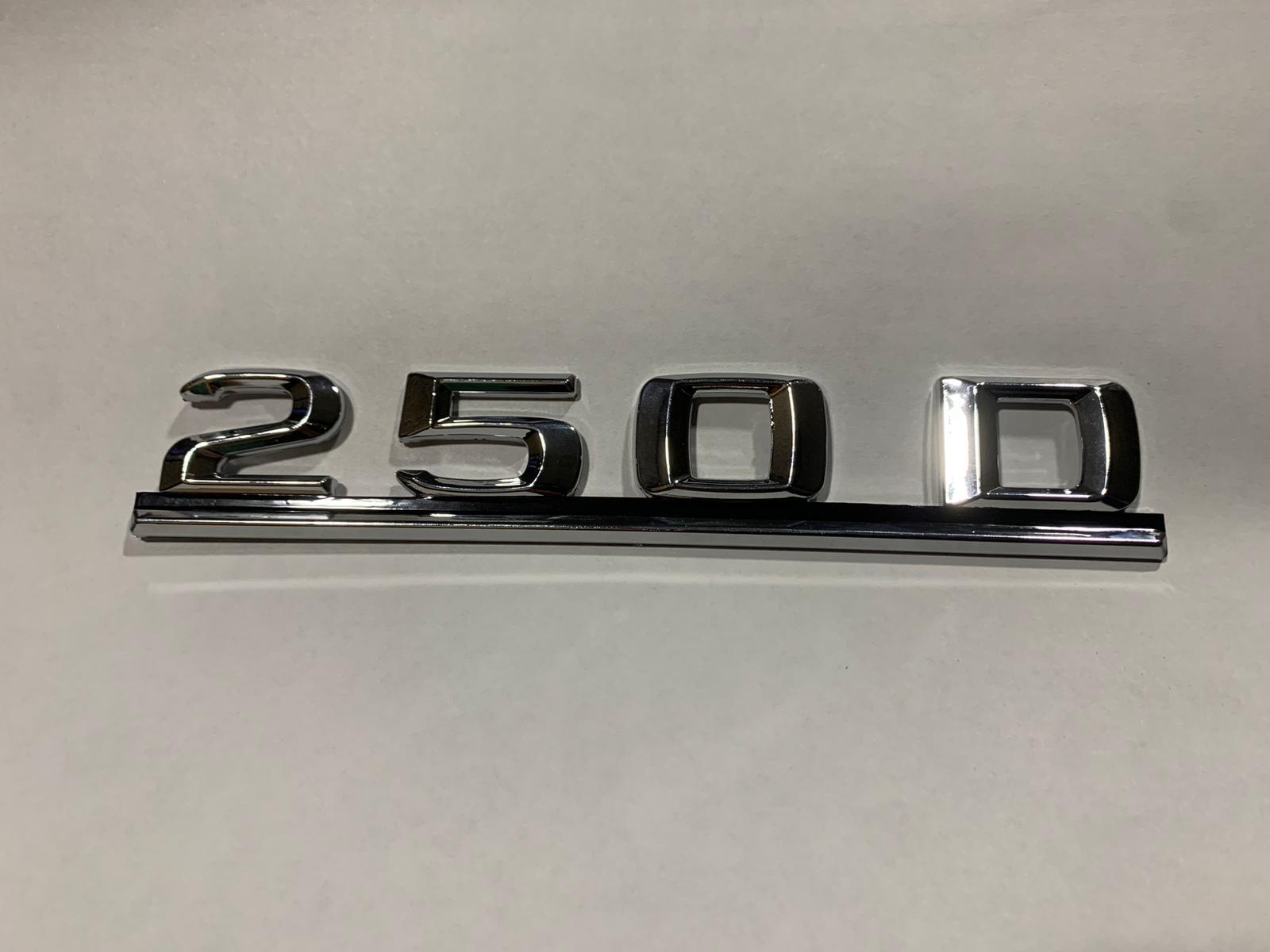 for Mercedes for A124 S124 W124 C124 250 D Emblem Rear Trunk Boot Badge Chrome