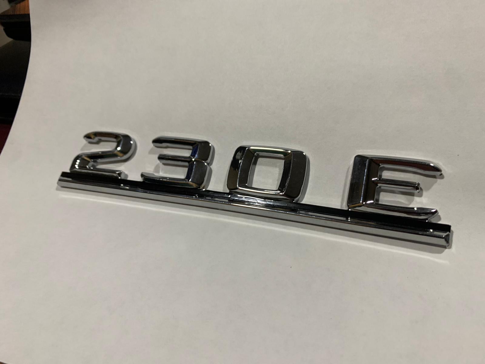 for Mercedes for A124 W124 S124 C124 230 E Emblem Rear Trunk Boot Badge Chrome