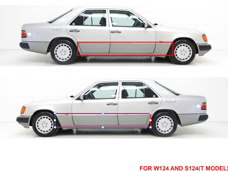 FOR MERCEDES W124 CLİPS Set Front Doors,Rear Doors and Front Right and Left Paco Clips Staples Sacco Planking 124 piece