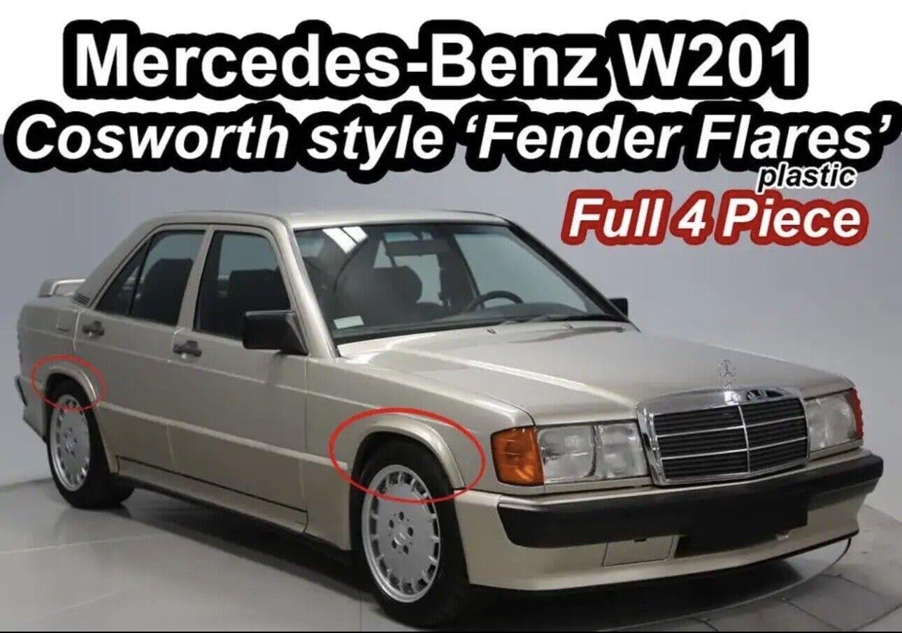for Mercedes W201 190 Fender Flares 4 Piece