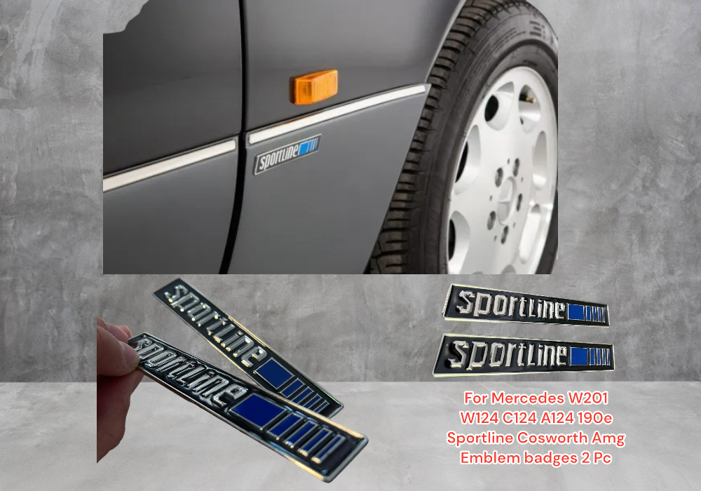 For Mercedes W201 W124 C124 A124 190e Sportline Cosworth Amg Emblem