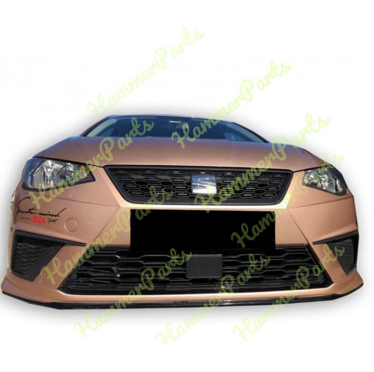 For Seat Ibiza Fr Mk4 Sport Front Lip Gloss Black Abs Plastic 2017 2018 2021