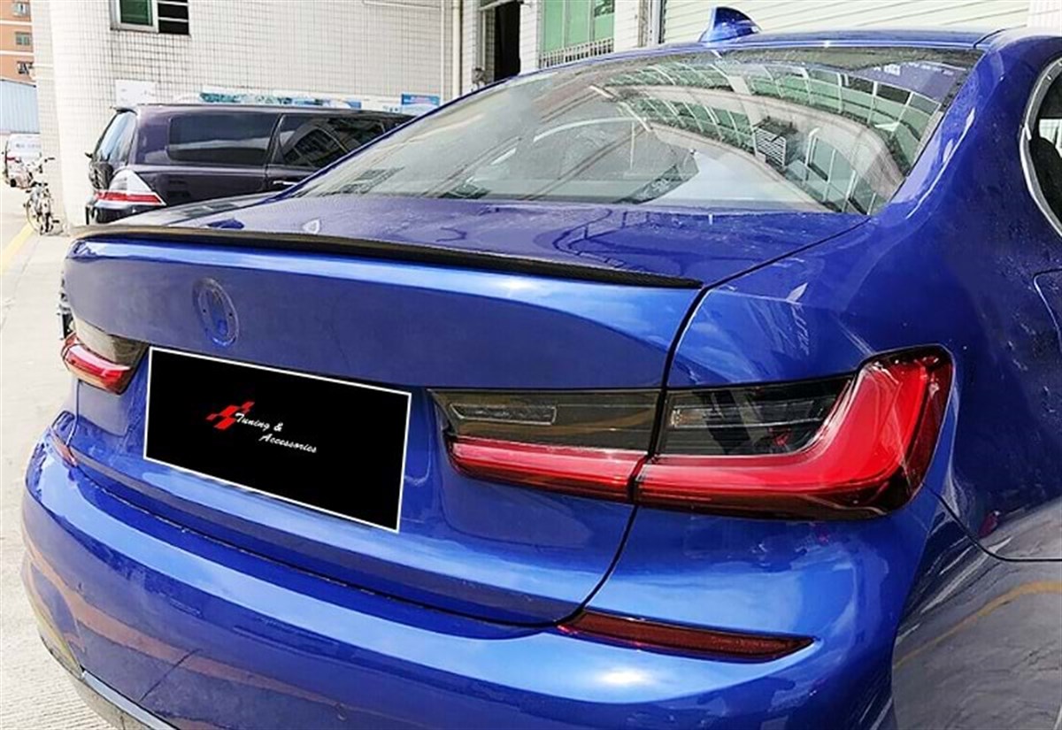 G20 M Performance V2 Rear Trunk Spoiler Piano Black ABS  2019 - UP 2019 After  G20