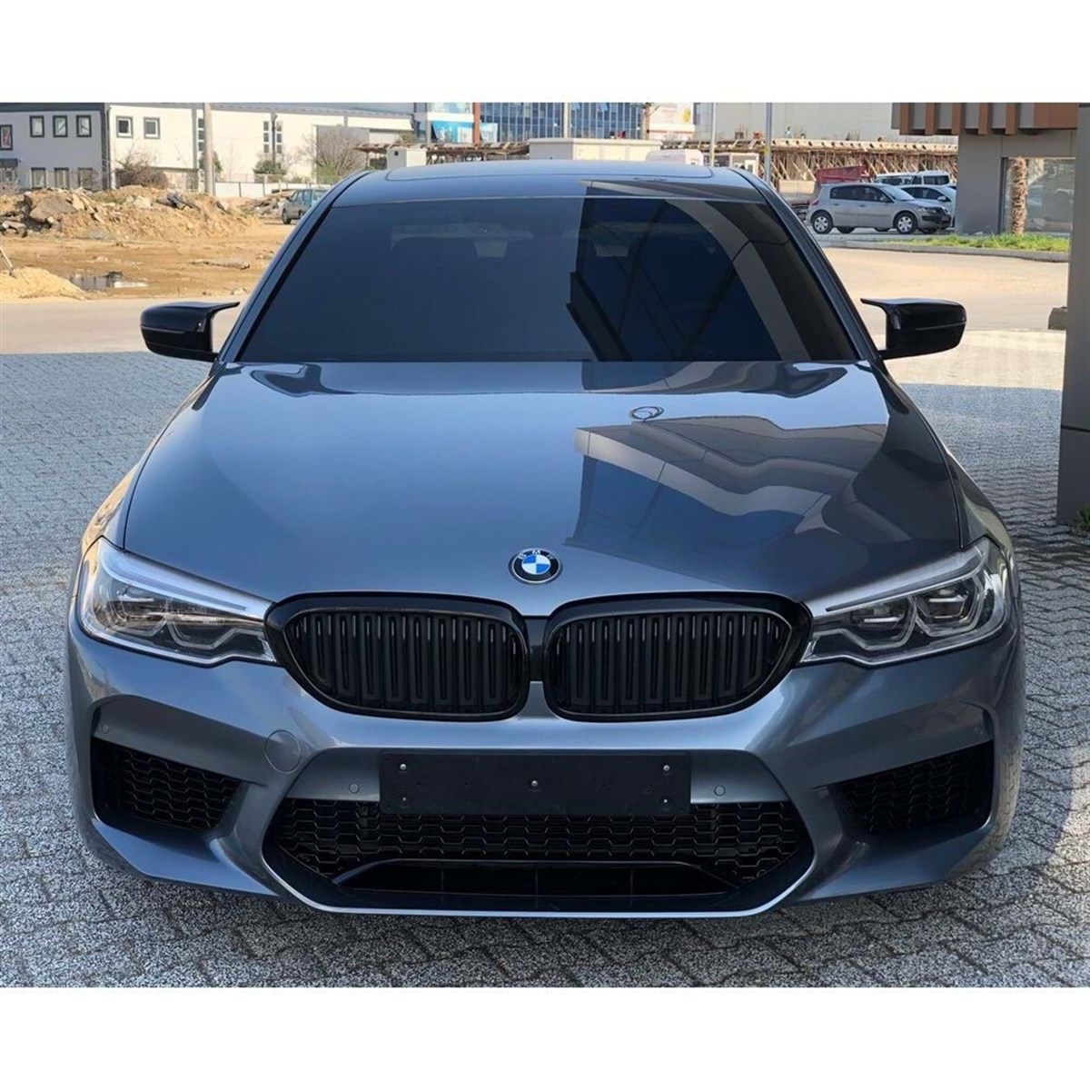 G30 Batman Mirror Cover Piano Black  2017 and Later G30