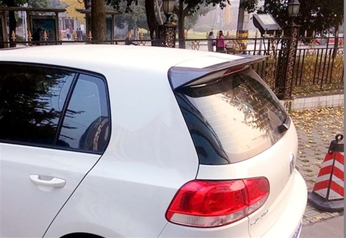 Golf 6 Race Style Rear Spoiler Raw Surface ABS  2008-2012 mk6