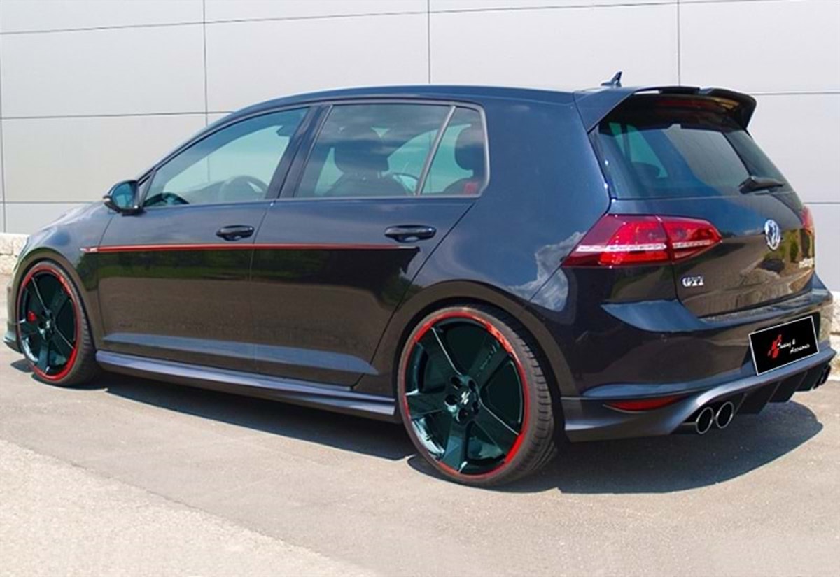 Golf 7 Oettinger Roof Spoiler Raw Surface ABS  2019 - 2012-2019  Mk7 - Mk7 FL