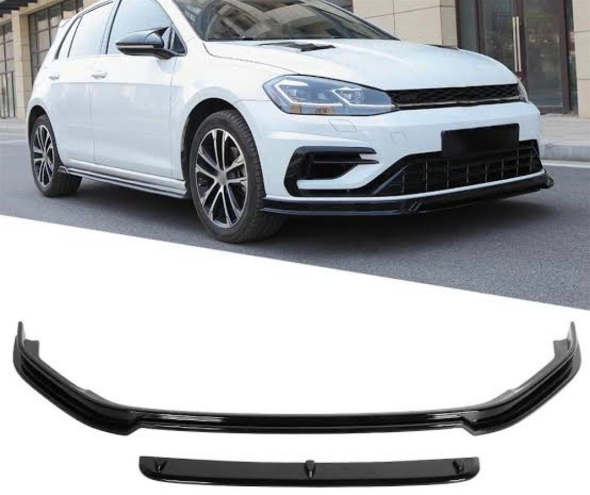Golf 7,5 Revozport Front Lip Piano Black Vacuum  2017-2020 mk 7,5