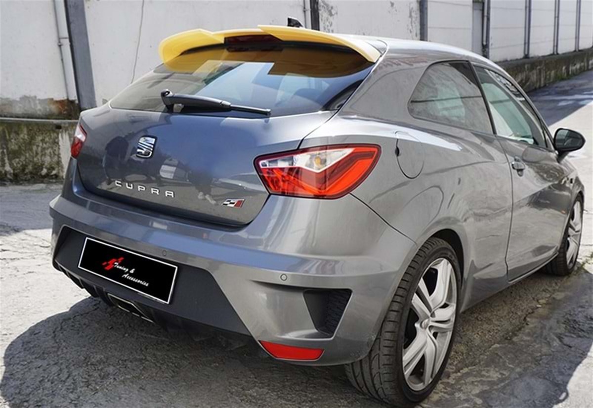 ibiza Mk4 Cupra Style Roof Spoiler Raw Surface ABS  2008-2017 (2 Door) 2008 - 2012.2015 - 2017  Ibiza Mk4, Mk4 FL - 2D