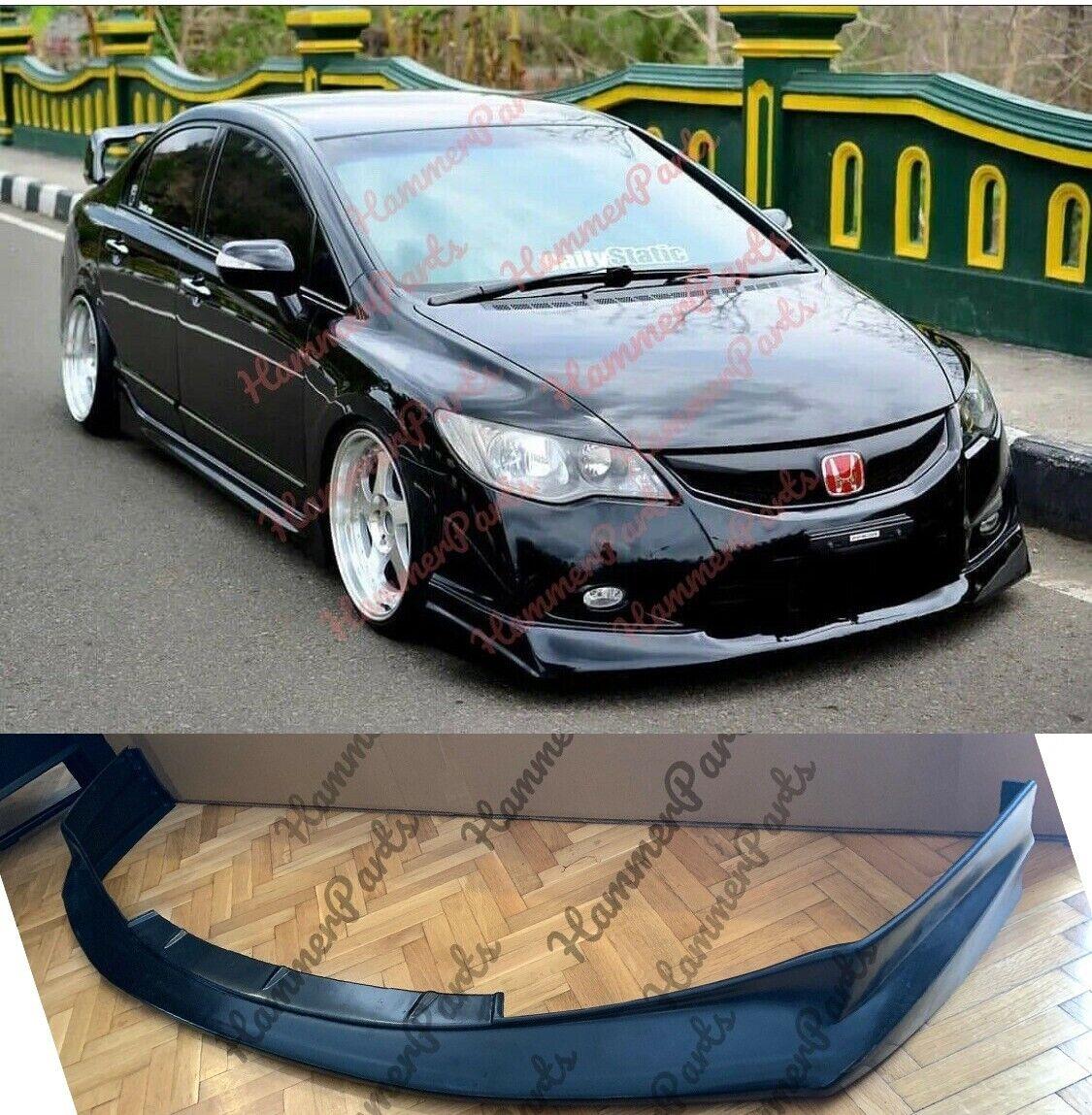 JDM HONDA Civic 8th Gen Fd Front Bumper Lip PLASTIC 2009 2012 Fd2 Type R Style