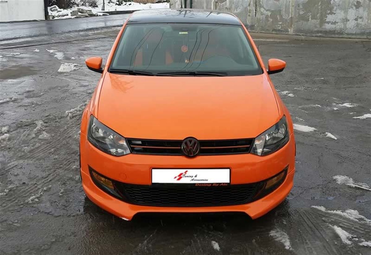Polo Mk5 Rieger Model Front Lip Raw Surface Vacuum Plastic  2009-2013 mk5