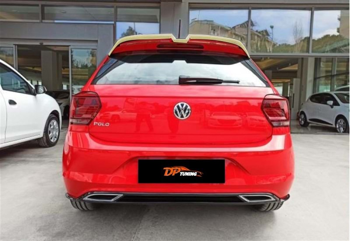 Polo Mk6 Oettinger Roof Spoiler Raw Surface ABS  2018-2021 2018 - . . . .  Polo Mk6