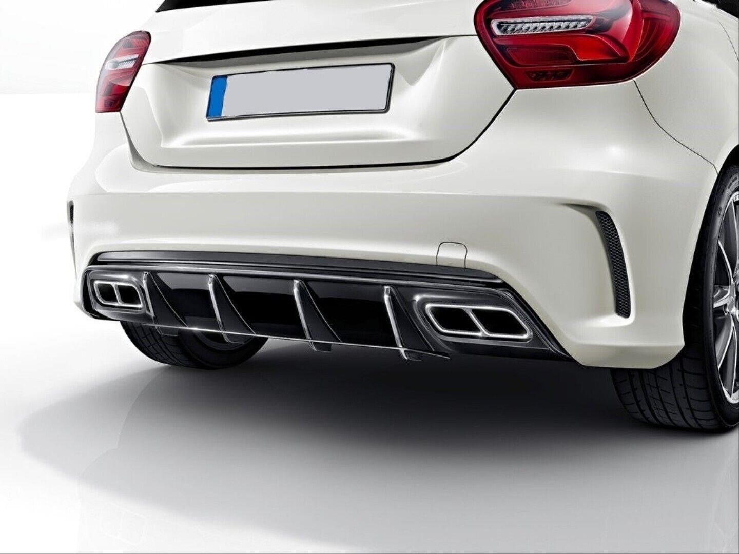 Rear Diffuser Lip Spoiler Fit For Mercedes W176 A200 A250 A45 2016-2018