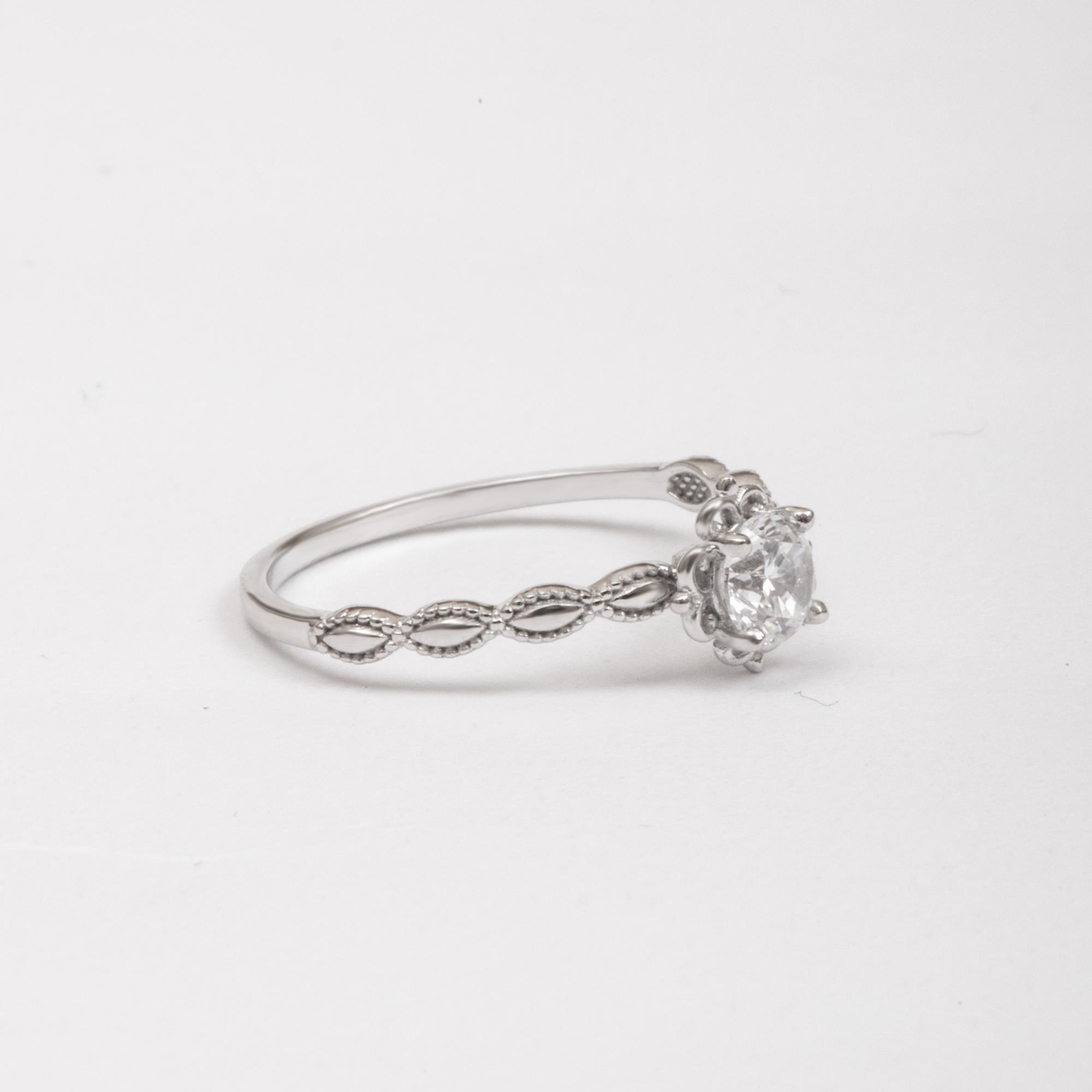 Solid Gold 4 Prong Ring