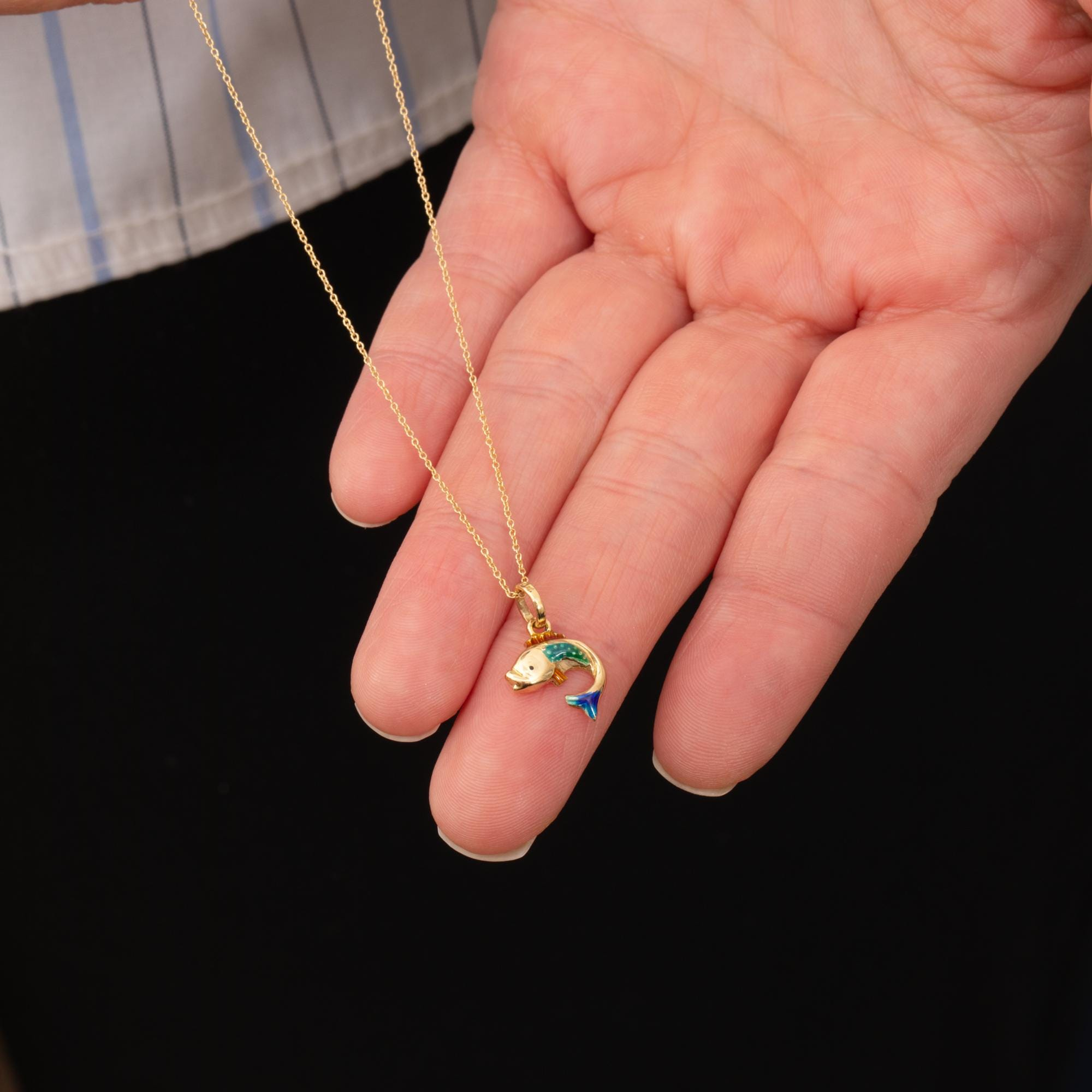 Gold Fish Necklace