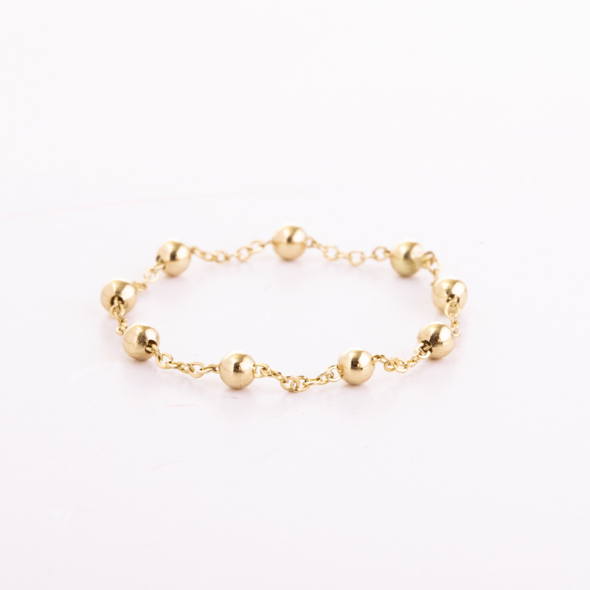 Gold Ball Station Ring