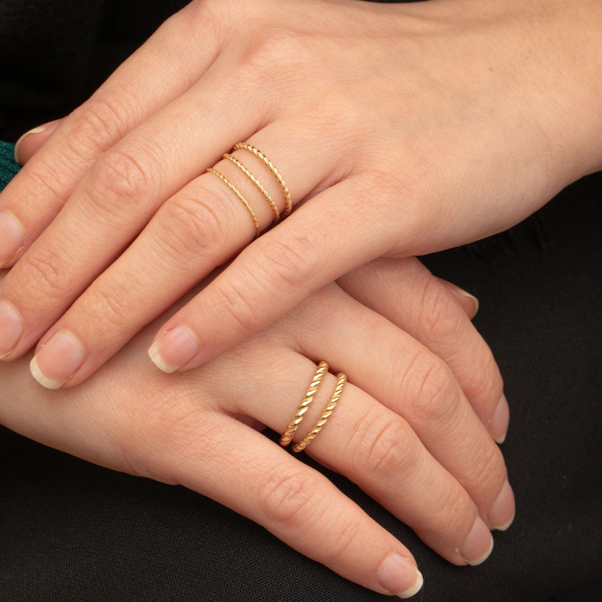 Gold Twisted Rope Ring
