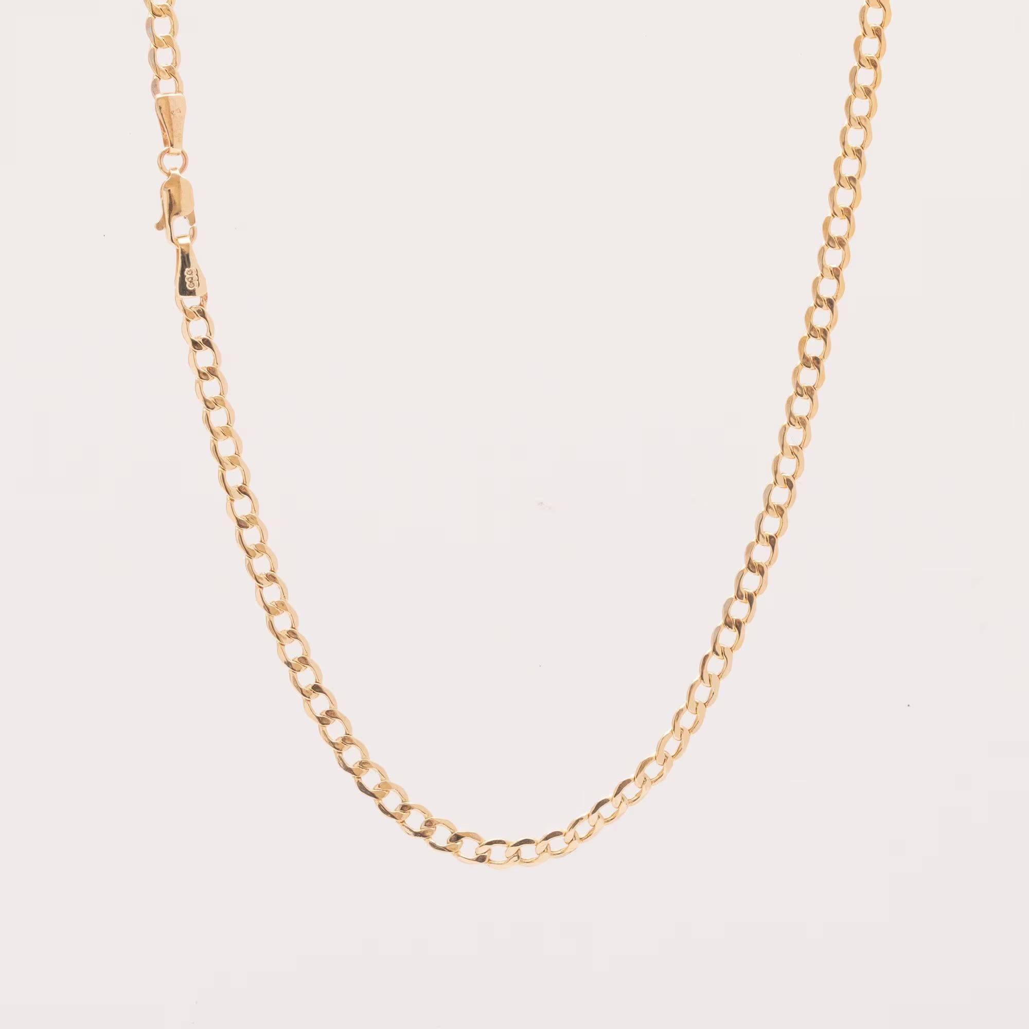 Gold Cuban Curb Chain Bracelet