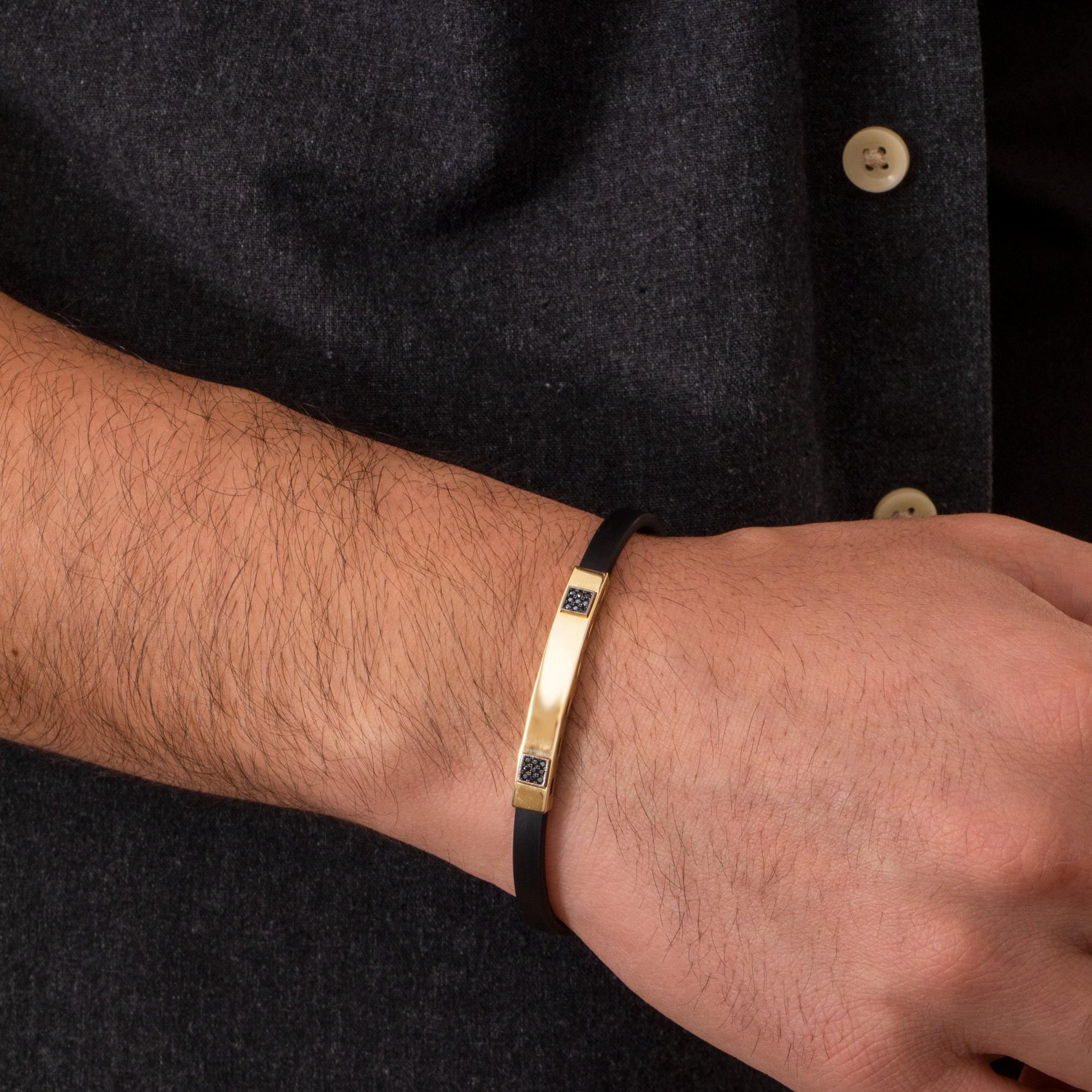 Altın Erkek Bar Bileklik