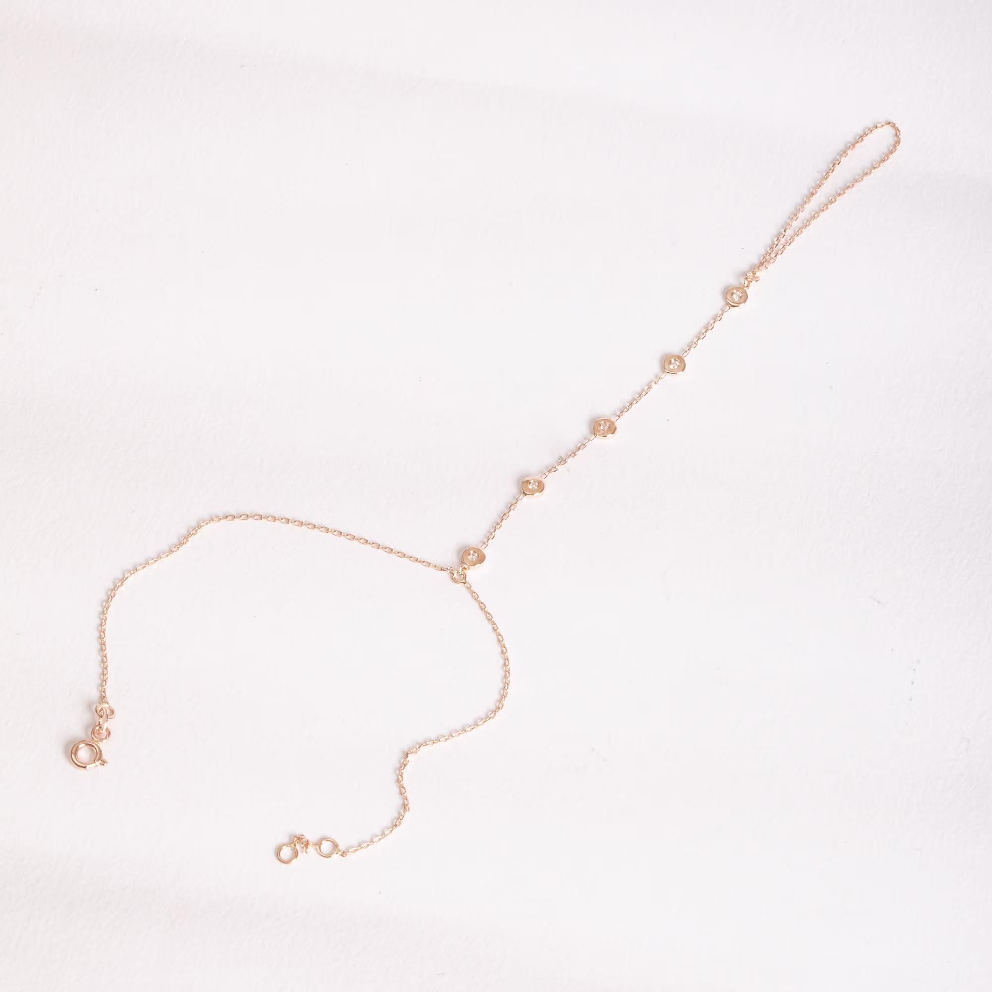 Diamond Hand Chain Bracelet