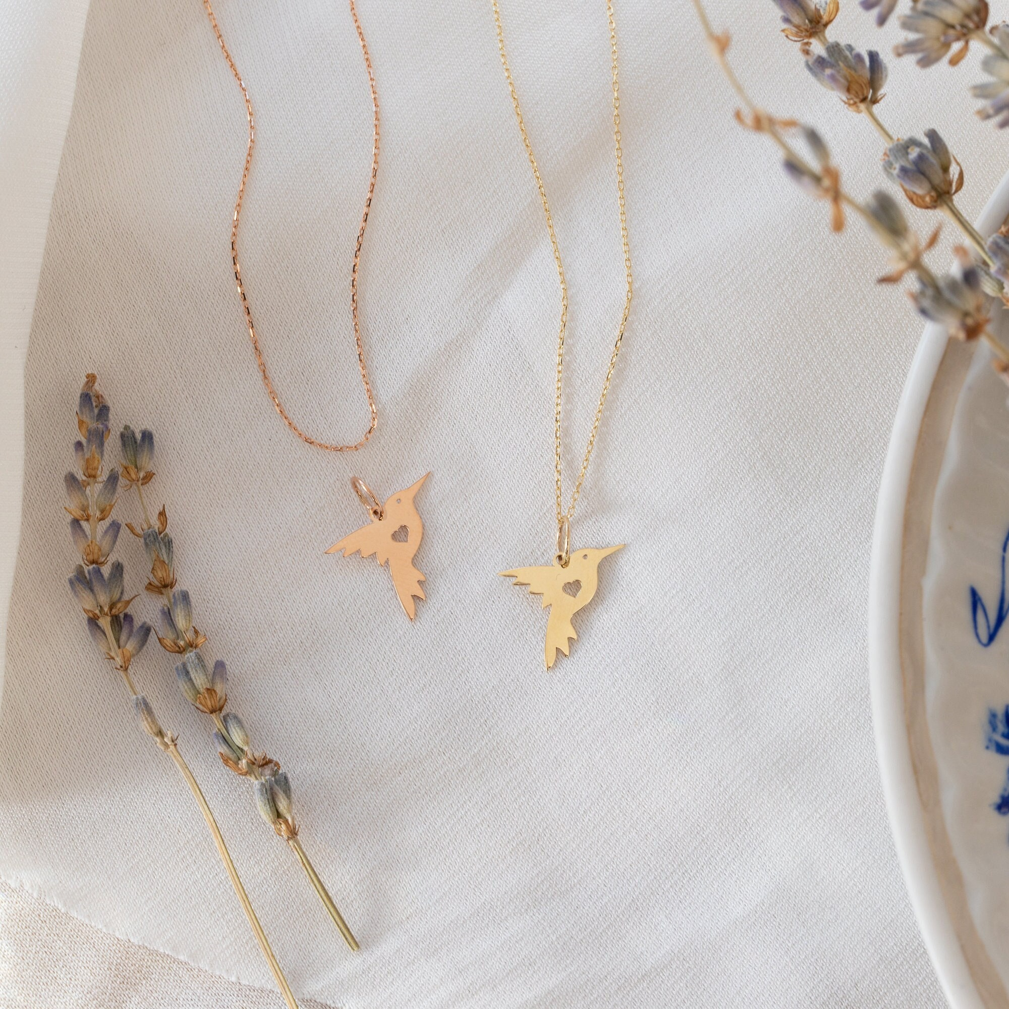 Gold Hummingbird Necklace