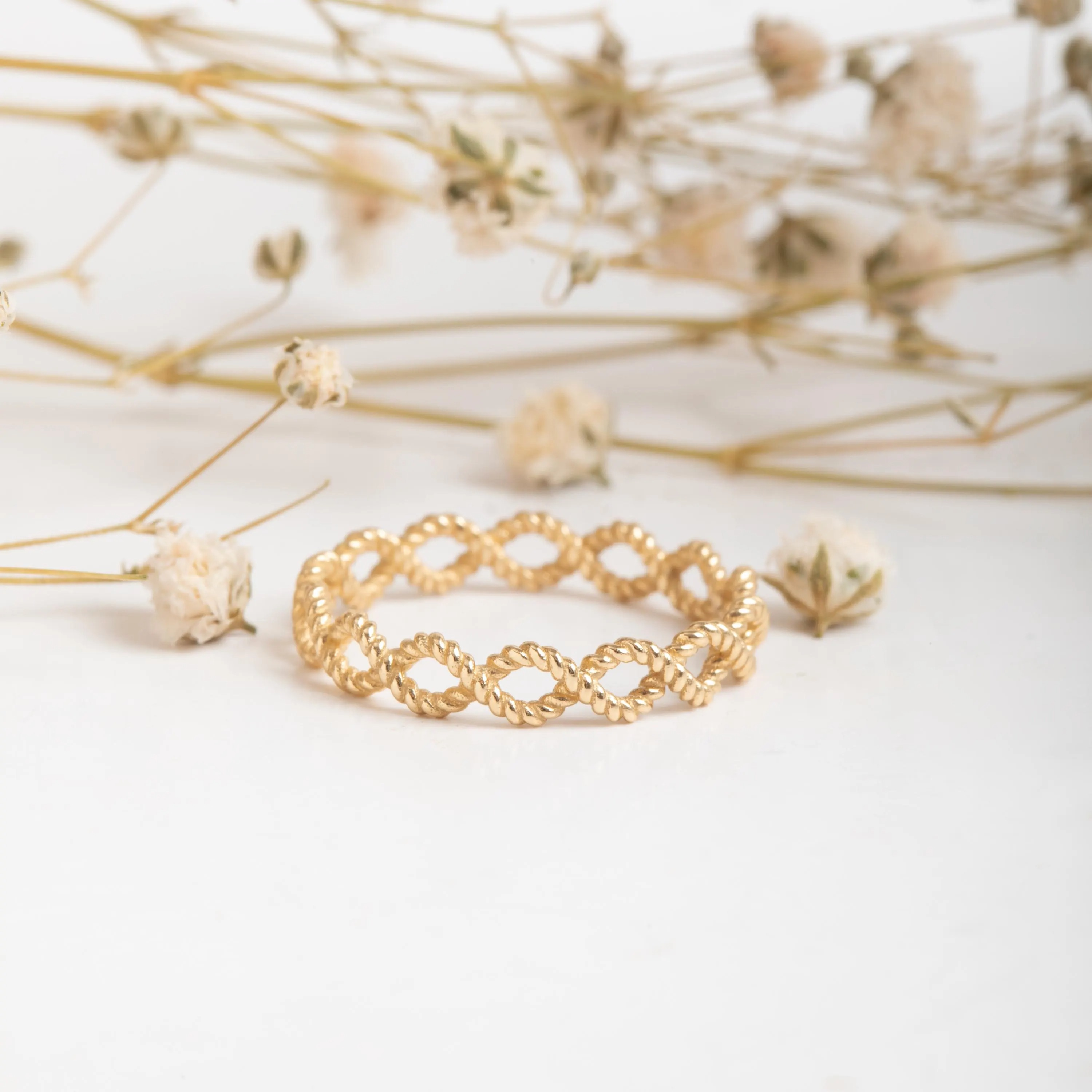 Gold Infinity Knot Ring