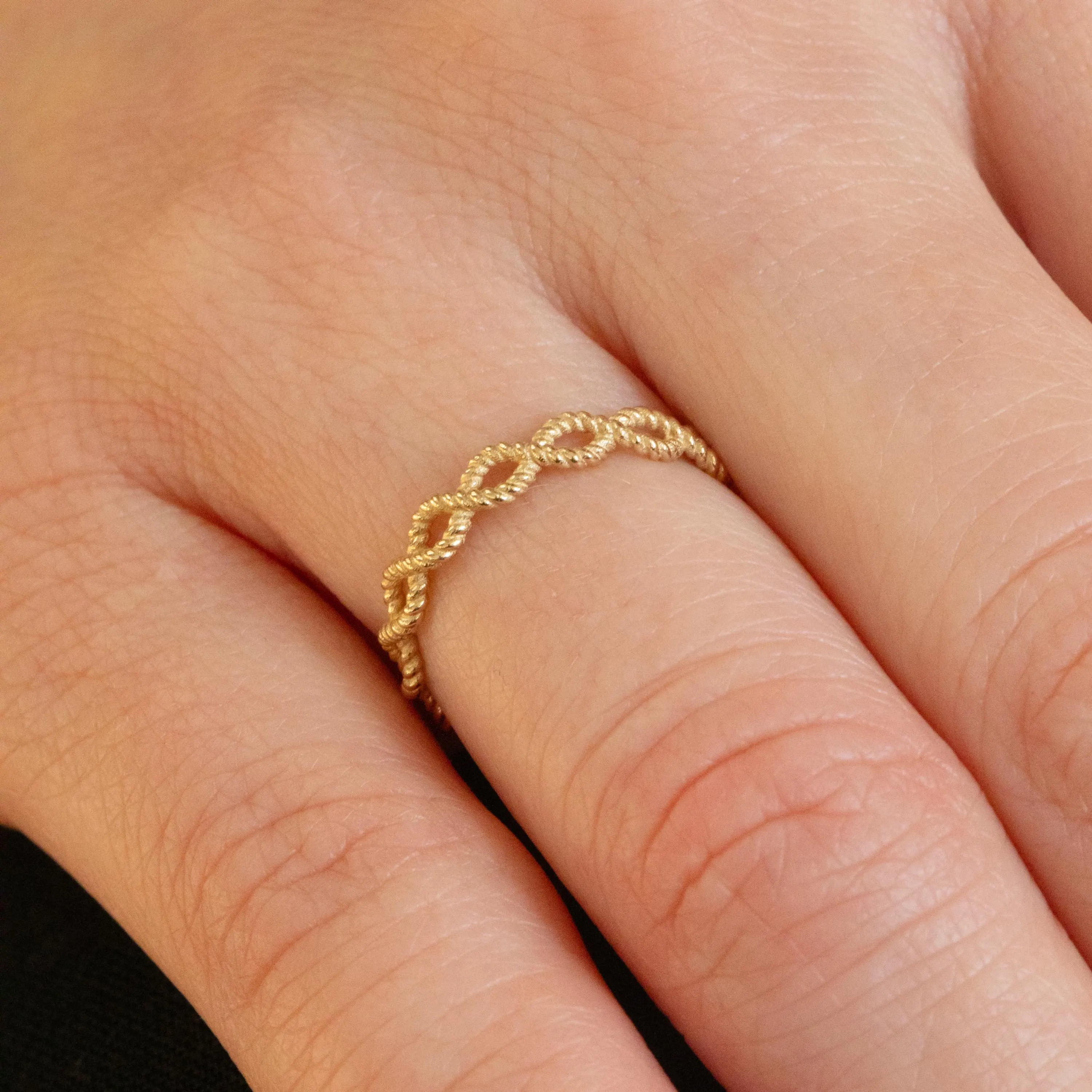 Gold Infinity Knot Ring
