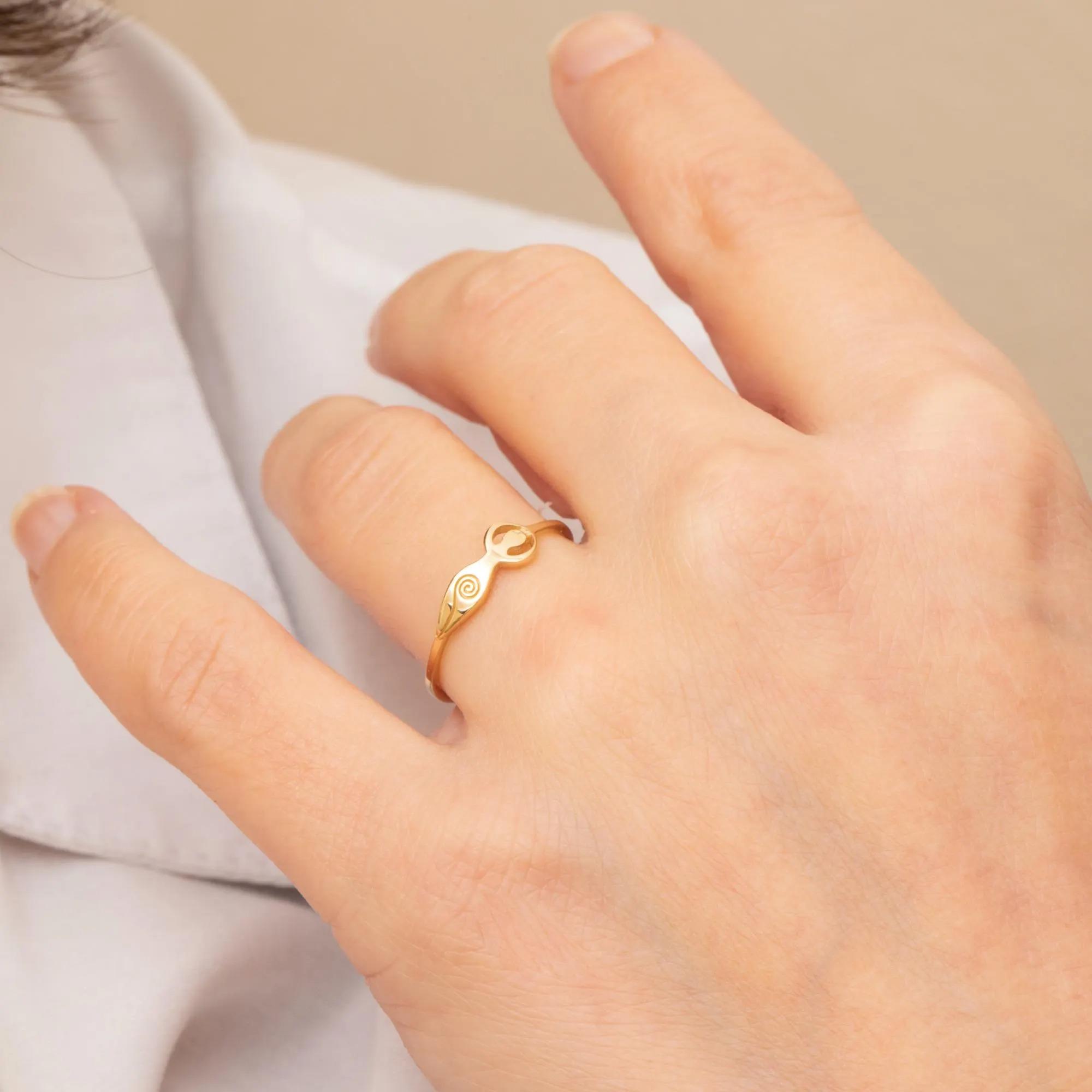 Gold Goddess Empowerment Ring
