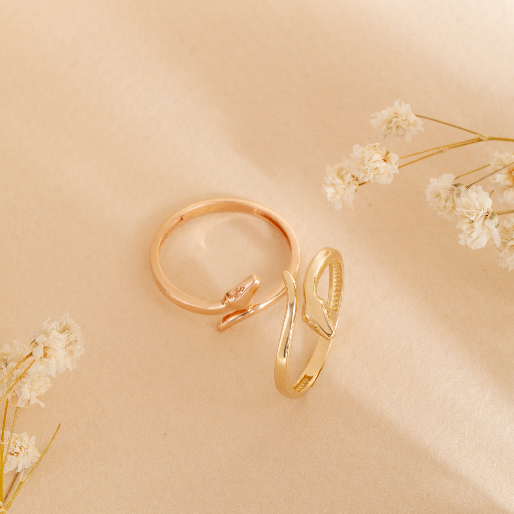 Gold Snake Wrap Ring