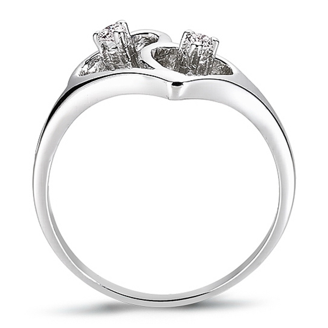 Solid Gold 0.08 ct Diamond Ring