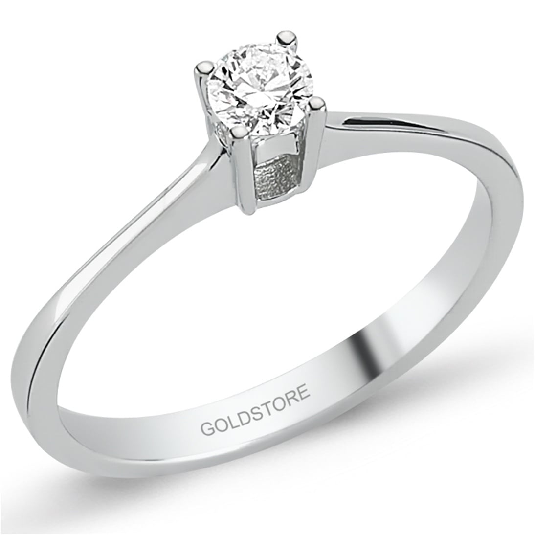 Goldstore-0.18 ct. Pırlanta Tektaş Yüzük