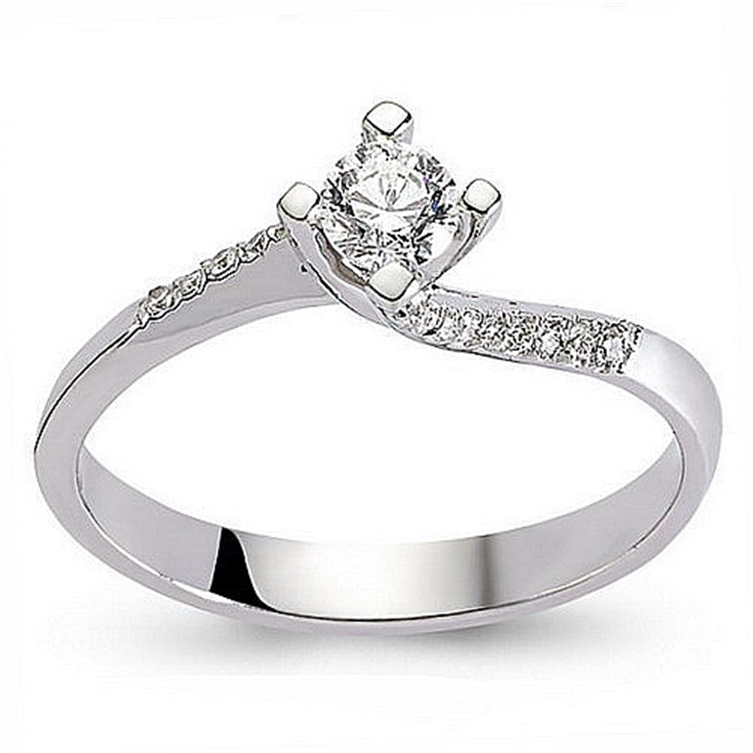 Goldstore-0.2 ct. Pırlanta Tektaş Yüzük