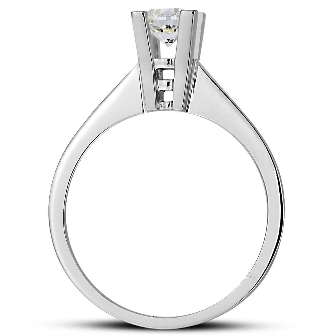 Solid Gold 0.25 ct Diamond Solitaire Classic Ring